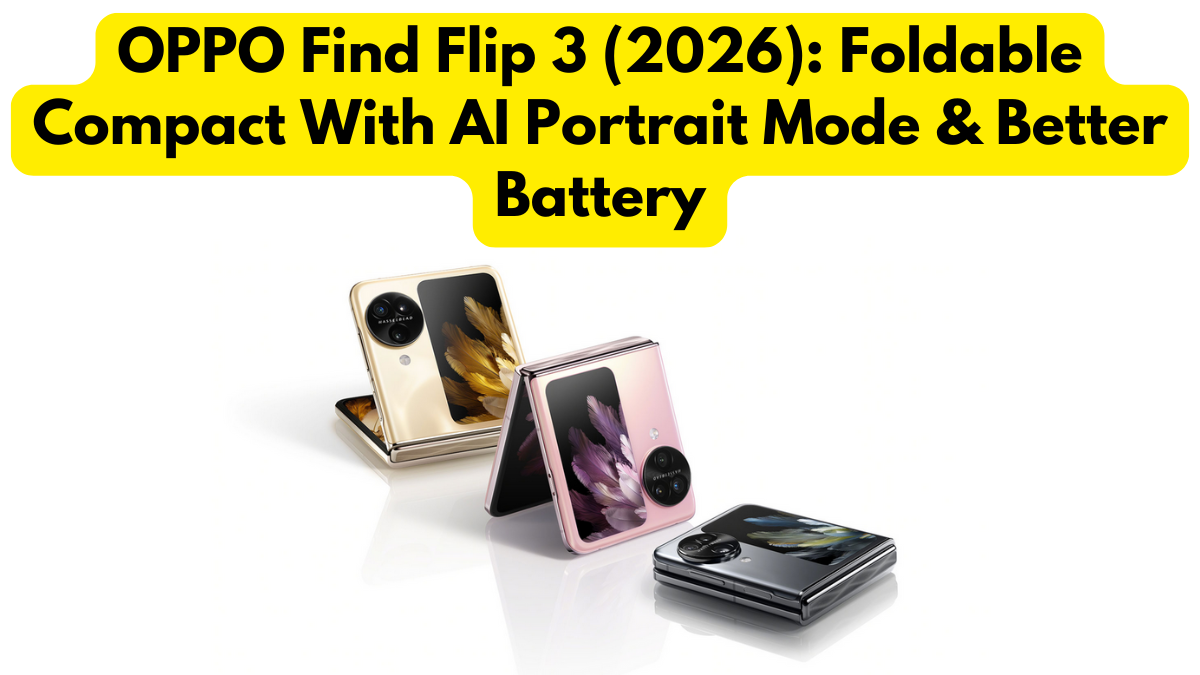 OPPO Find Flip 3 (2026): Foldable Compact With AI Portrait Mode & Better Battery