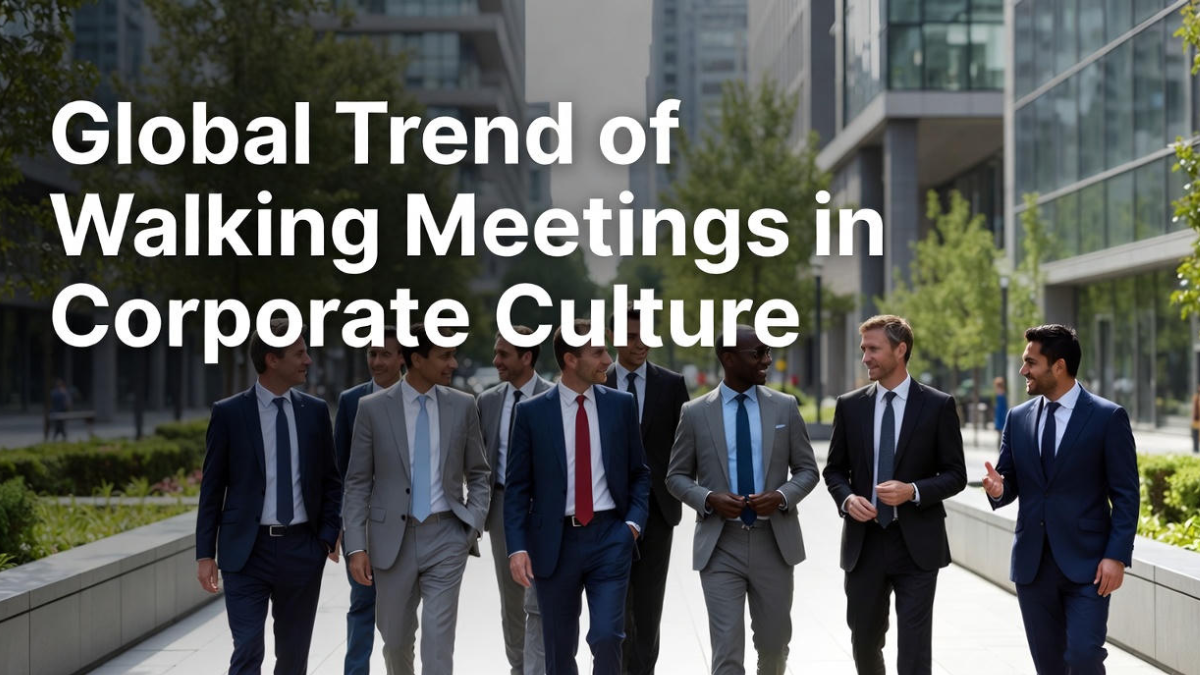 Global Trend of Walking Meetings in Corporate Culture