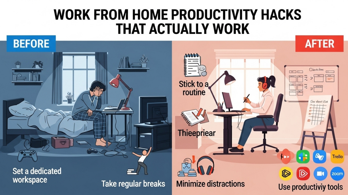 Work From Home Productivity Hacks That Actually Work