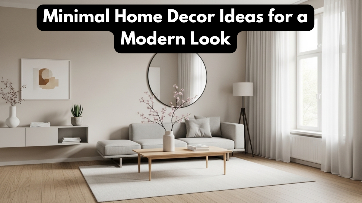Minimal Home Decor Ideas for a Modern Look