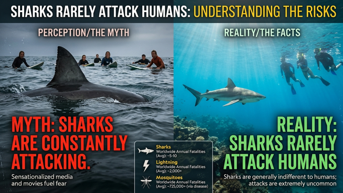 Why Sharks Rarely Attack Humans